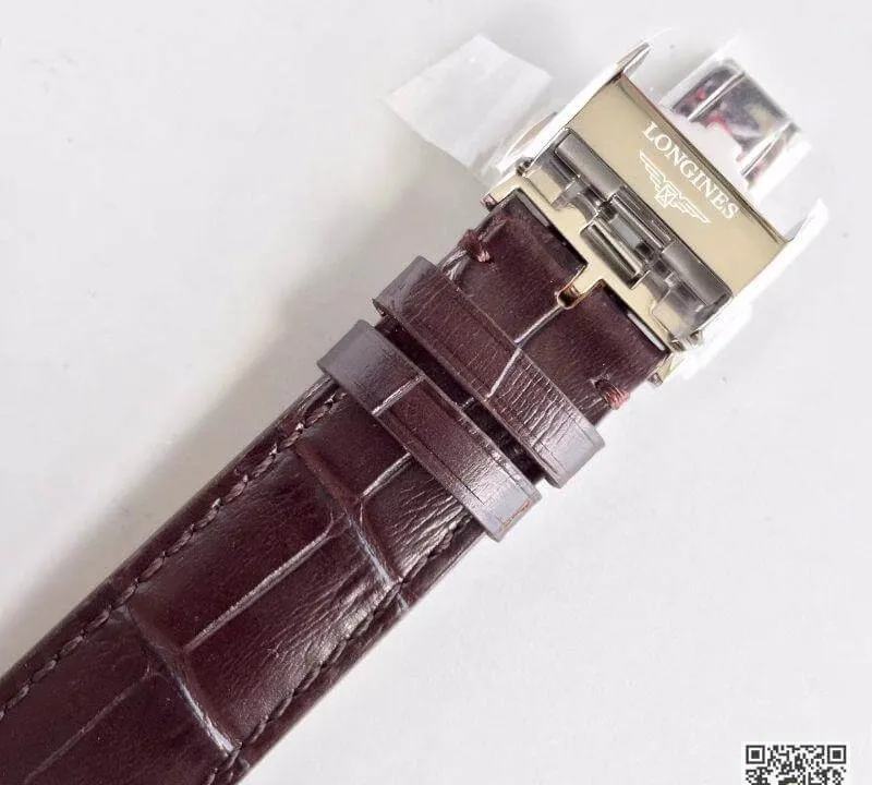 Longines Record L2.820.4.76.2 1:1 Best Edition Replica Watch Swiss ETA2892 Silver Dial